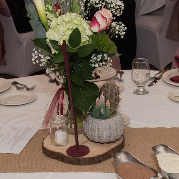 Faux succulents, 3-4 in 2”H hexagon shaped pots (2 available for purchase) - Picture 2 of 14